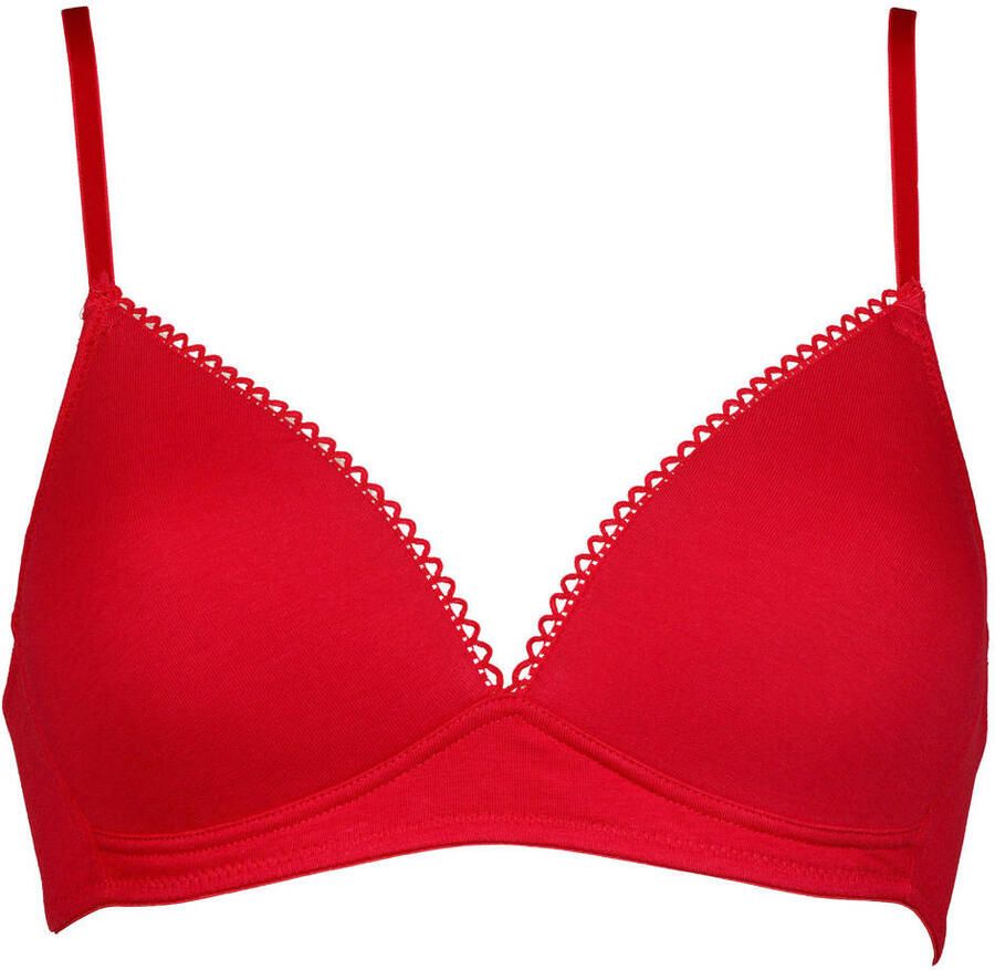 My Basic by After Eden voorgevormde katoenen bh zonder beugel (set van 2) grijs roze - Foto 2