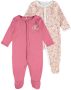 Name it BABY pyjama NBFNIGHTSUIT set van 2 Onesie Rood Meisjes Katoen Ronde hals 50 - Thumbnail 1