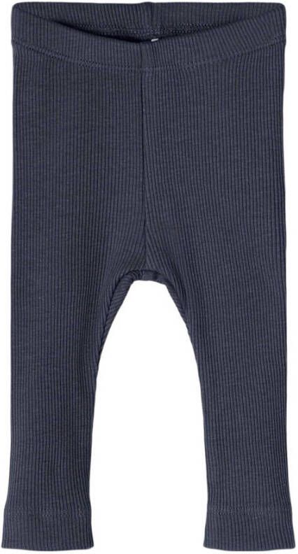 Name it BABY regular fit legging NBNKAB donkerblauw Katoen 110