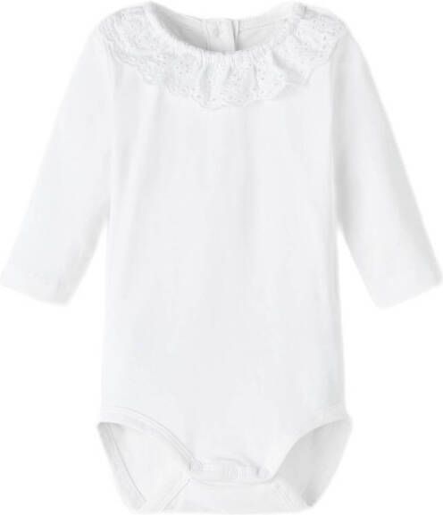NAME IT BABY romper NBFFAUSIA wit