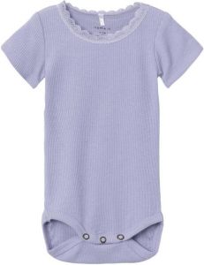 NAME IT BABY romper NBFKAB met biologisch katoen lila