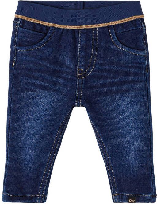 Name it BABY slim fit jeans NBMSILAS dark blue denim Blauw Jongens Stretchkatoen (duurzaam) 74