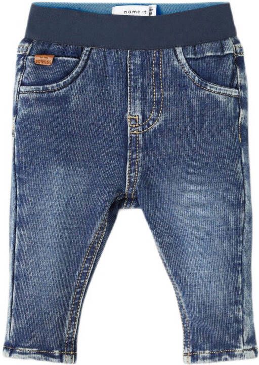 Name it BABY slim fit jeans NBMSILAS dark blue denim Blauw Jongens Jog denim 56