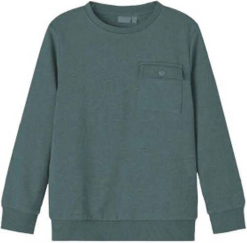 Name it KIDS sweater NKMOSCAR groen 134 140 | Sweater van