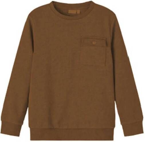 Name it KIDS sweater NKMOSCAR warmbruin 122 128 | Sweater van
