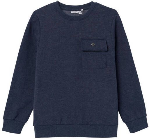 Name it KIDS sweater NKMVAN donkerblauw 134 140 | Sweater van