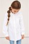 Name it KIDS blouse NKFBEFRED wit Meisjes Stretchkatoen (duurzaam) Klassieke kraag 134 140 - Thumbnail 1