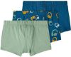 NAME IT KIDS boxershort set van 3 groen/blauw online kopen