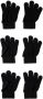NAME IT KIDS handschoenen set van 3 zwart - Thumbnail 1