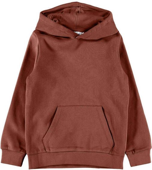Name it KIDS hoodie NKMLENO roodbruin Sweater 134 140