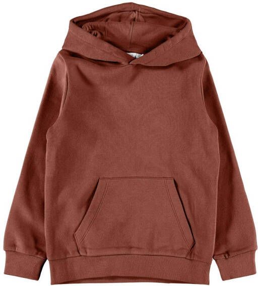 Name it KIDS hoodie NKMLENO roodbruin Sweater 134 140