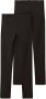 Name it KIDS legging set van 2 zwart Meisjes Stretchkatoen Effen 122 128 - Thumbnail 1