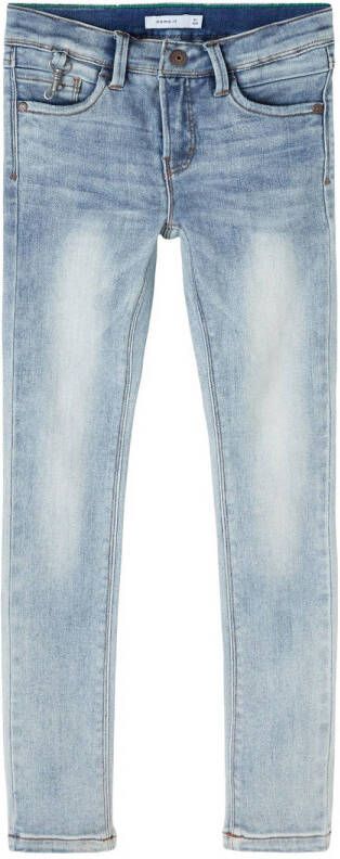NAME IT KIDS low waist slim fit jeans NKMTHEO light denim