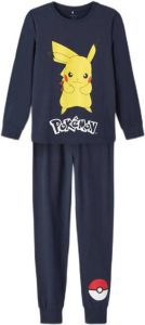 NAME IT KIDS Pokemon pyjama NKMNASH met printopdruk donkerblauw