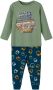 Name it KIDS pyjama NKMNIGHTSET met all over print groen blauw Jongens Stretchkatoen (duurzaam) Ronde hals 122 128 - Thumbnail 1