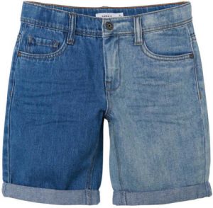 NAME IT KIDS regular fit jeans bermuda NKMCESAR medium blue denim
