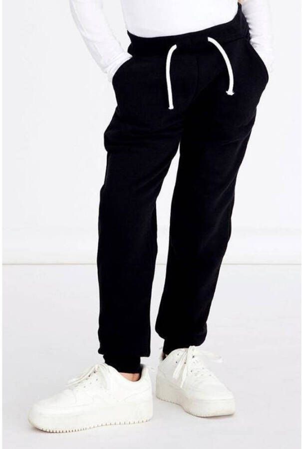 Name it KIDS regular fit joggingbroek NKFLENA met biologisch katoen zwart Katoen (biologisch) 110