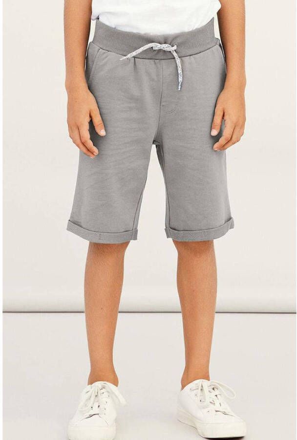 Name it KIDS regular fit sweatshort NKMVERMO grijs melange Effen 104 - Foto 2