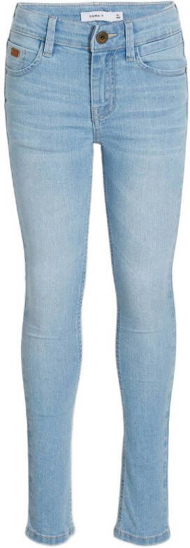 Name it KIDS skinny jeans NKMPETE light blue denim Blauw Jongens Stretchdenim 146