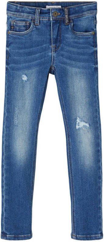 Name it KIDS slim fit jeans NKMCONEX dark denim Blauw Jongens Stretchdenim 152