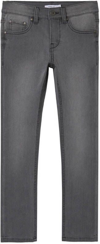 Name it KIDS slim fit jeans NKMSILAS medium grey denim Grijs Jongens Stretchdenim 152