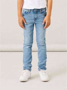 NAME IT KIDS straight fit jeans NKMRYAN light blue denim