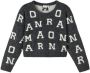 Name it KIDS sweater NKFNEIFY met all over print donkergrijs Meisjes Polyester Ronde hals 122 128 - Thumbnail 1