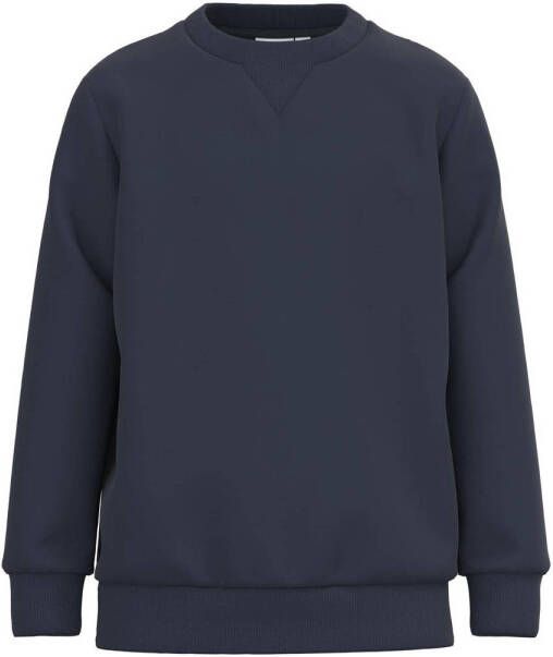 Name it KIDS sweater NKMLENO donkerblauw 116 | Sweater van