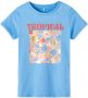 Name it KIDS T-shirt NKFFEMELINA met printopdruk lichtblauw Meisjes Katoen Ronde hals 122 128 - Thumbnail 1