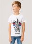 Name it KIDS T-shirt NKMNOBERT NASA met printopdruk wit Jongens Stretchkatoen Ronde hals 122 128 - Thumbnail 1