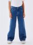 Name it KIDS wide leg jeans NKFROSE medium blue denim Blauw Meisjes Stretchdenim 134 - Thumbnail 1