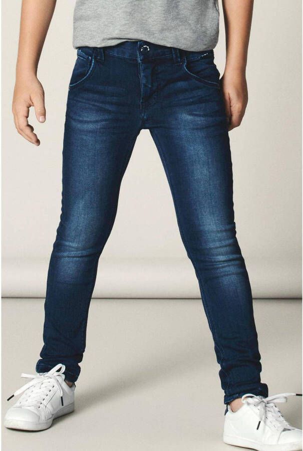 Name it KIDS x-slim fit jeans NITCLASSIC dark denim Blauw 122