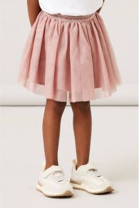 NAME IT MINI rok NMFNUTULLE van gerecycled polyester oudroze