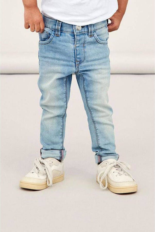 Name it MINI slim fit jeans NMFPOLLY light denim Blauw 110