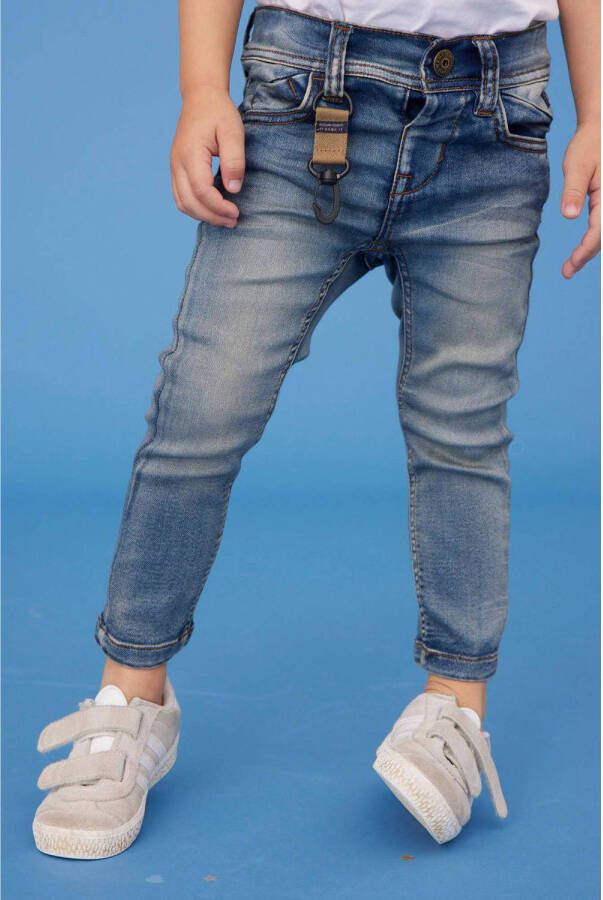 Name it MINI slim fit jeans NMMTHEO medium blue denim Blauw Jongens Stretchdenim 80