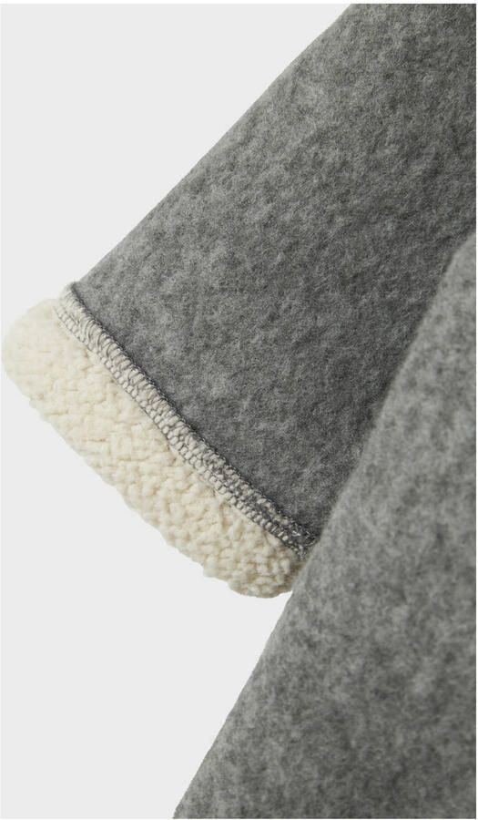 NAME IT BABY babypak met wol en teddy grijs beige - Foto 2