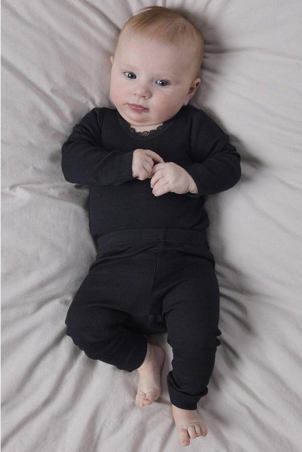 Name it BABY broek NBNKAB zwart Legging Katoen Effen 104 - Foto 3