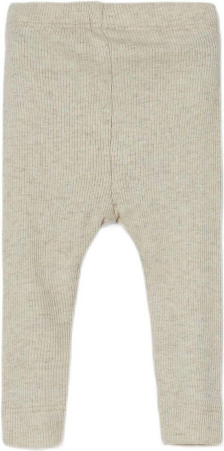 Name it BABY gemêleerde skinny broek NBNKAB ecru melange Legging Katoen 104 - Foto 3
