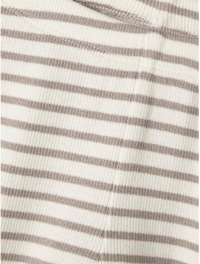 Name it BABY gestreepte romper NBNBANI beige ecru Jongens Katoen Ronde hals 50 - Foto 2
