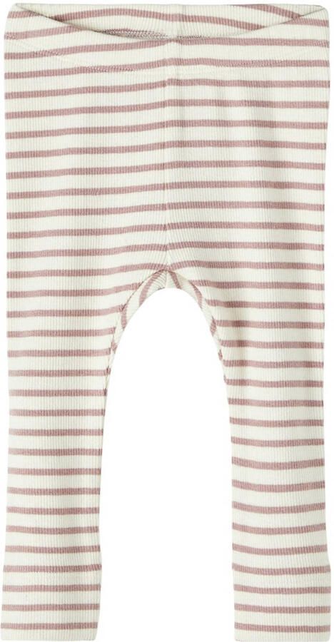Name it BABY gestreepte broek NBNBANI roze ecru Jongens Katoen Streep 104 - Foto 2