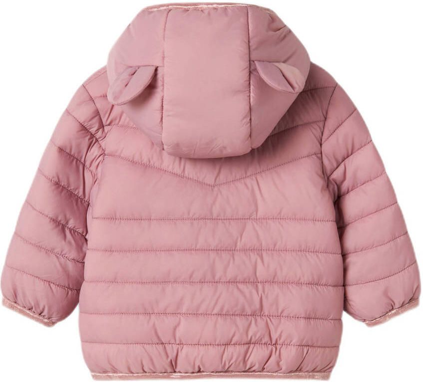 NAME IT BABY gewatteerde jas roze