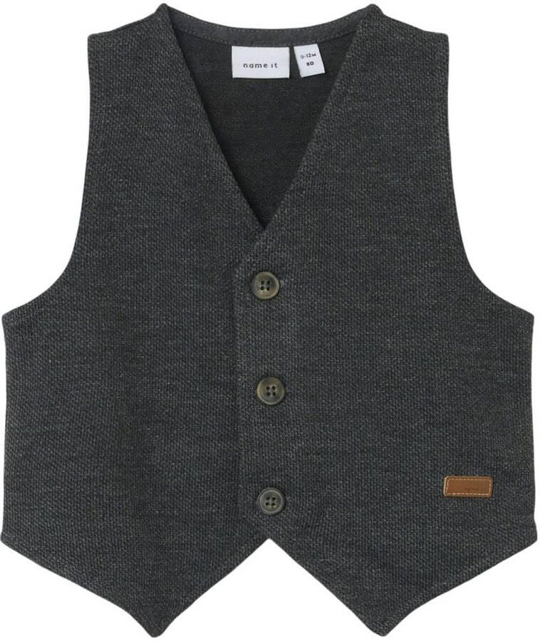 NAME IT BABY gilet antraciet - Foto 1