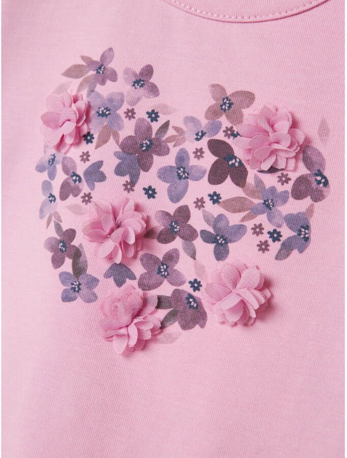 NAME IT BABY longsleeve NBFNABIA met printopdruk en patches roze - Foto 2