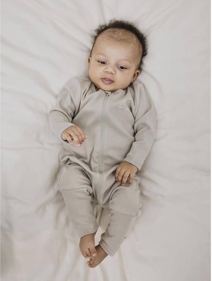 Name it BABY pyjama set van 2 donkerblauw wit Beige Jongens Katoen Ronde hals 104