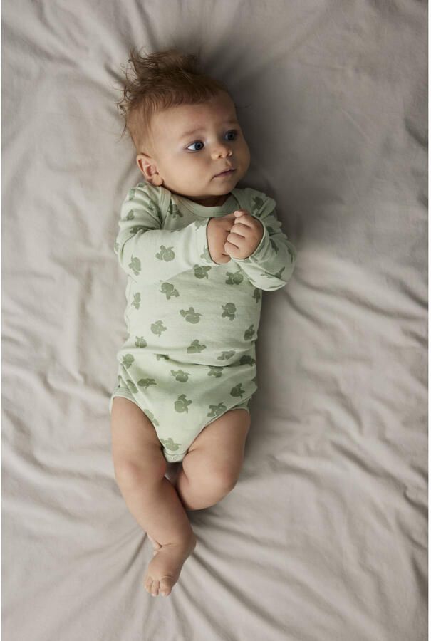 Name It Slaaponesie NBMBODY 3P LS SEA FOAM ELEPHANT NOOS (set 3-delig) - Foto 2