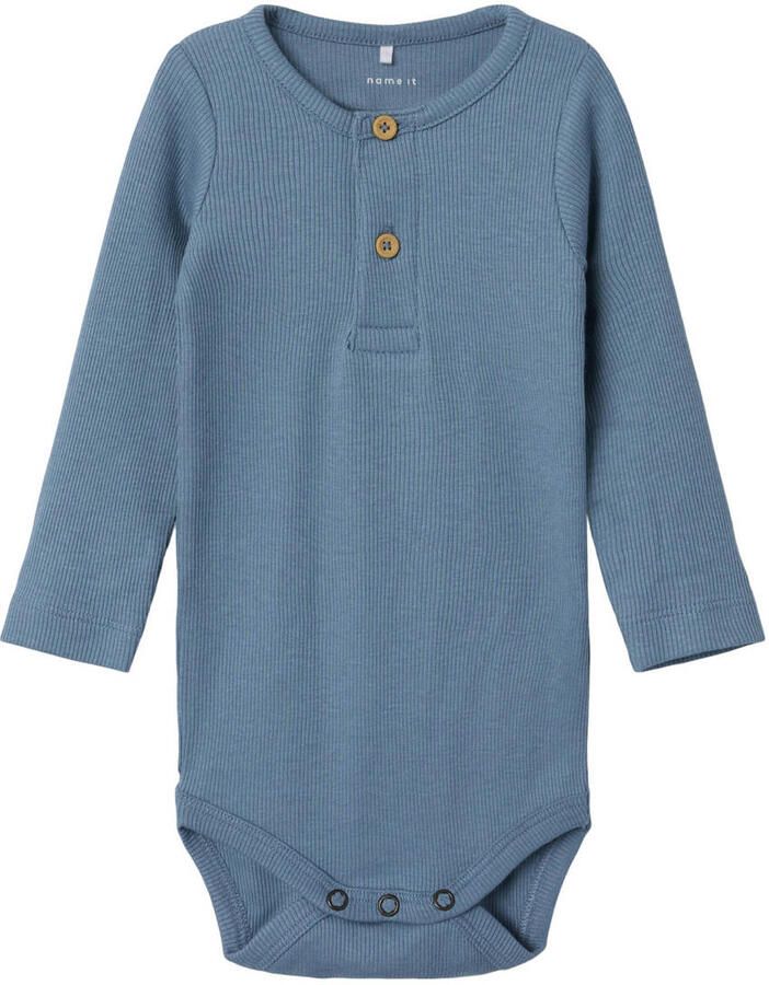 NAME IT BABY romper NBMKAB grijsblauw