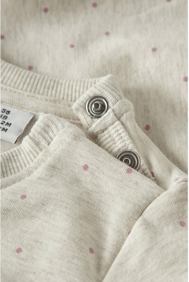 NAME IT BABY sweater met stippen beige - Foto 2