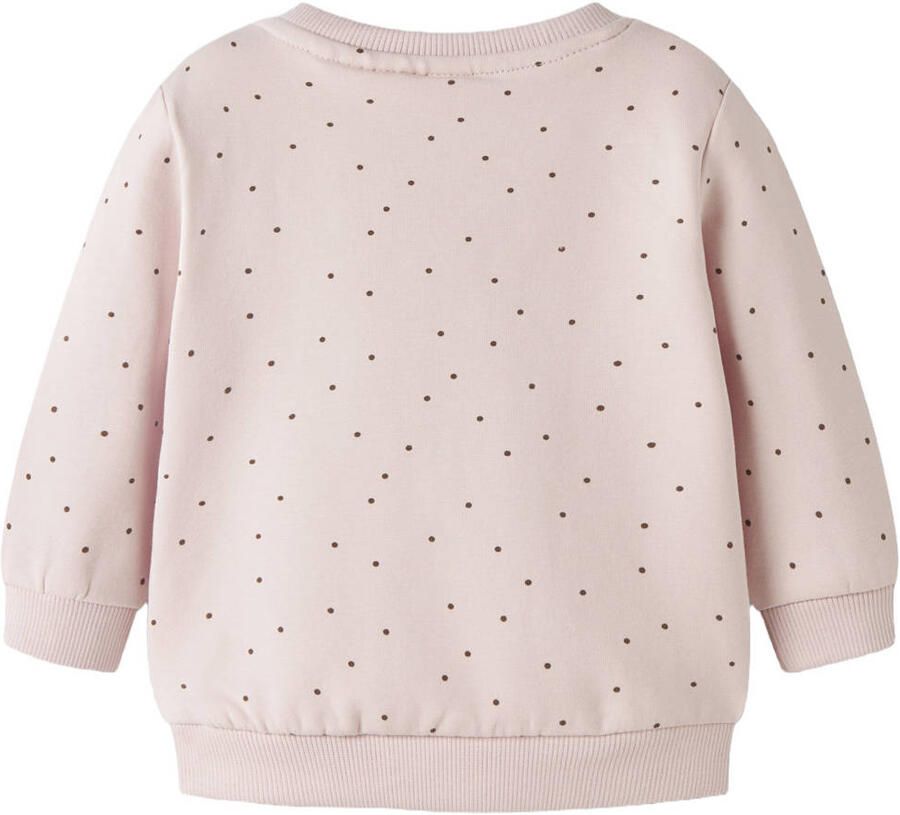 NAME IT BABY sweater met stippen lichtroze - Foto 2
