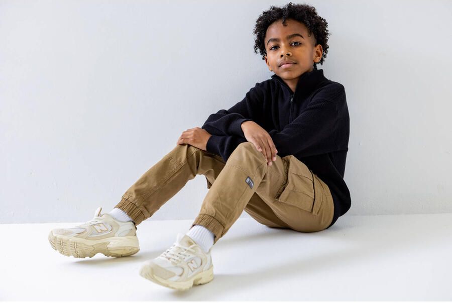 Name it KIDS cargobroek NITBAMGO camel Bruin Jongens Stretchkatoen Effen 116 - Foto 2