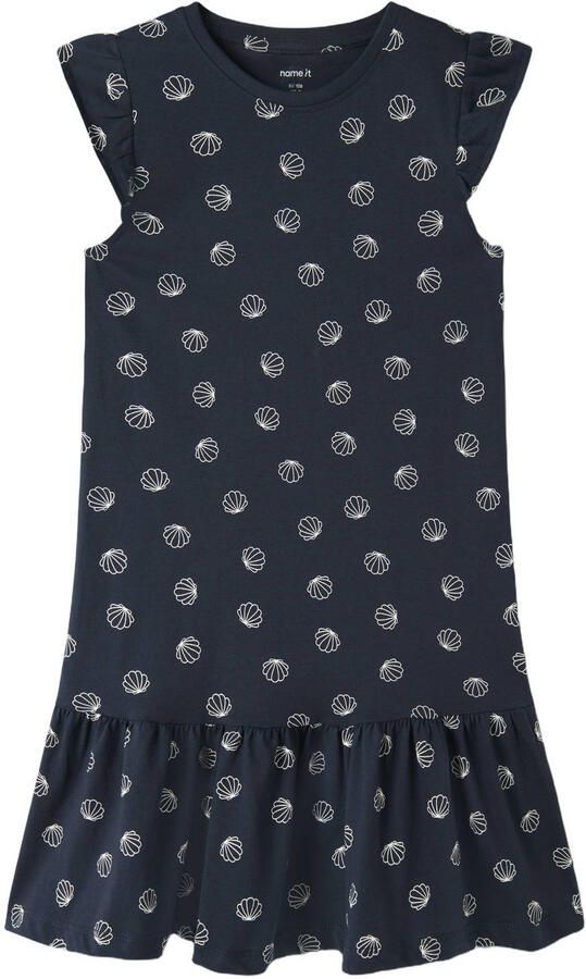 NAME IT KIDS A-lijn jurk donkerblauw